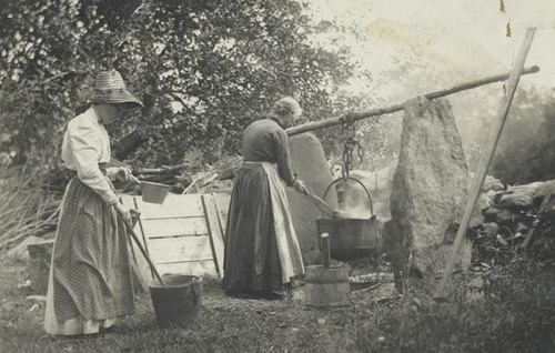 old fashioned soap making