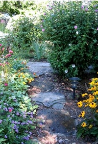 a typical English country garden