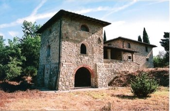 clearing of land around the Tuscan Farmhouse