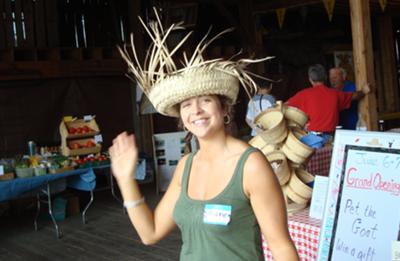 Having fun at the market!