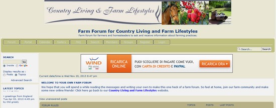 Countryfarm Lifestyles homesteading and farm forum