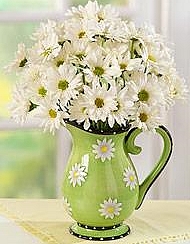 flowers in a jug