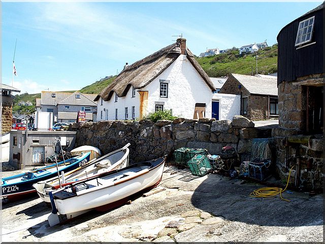 Cornish  boats and Cornish Cottages