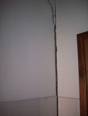 crack between walls