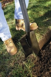 A garden spade used for cutting turf5