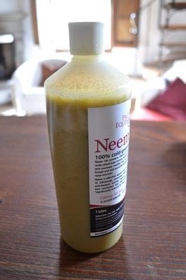 Cold Pressed Neem Oil that has Solidified