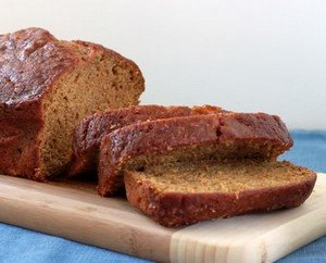 Slices of pumpkin spice bread.10