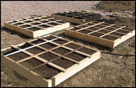 square foot gardening layout