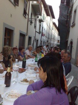 A street party in Rassina