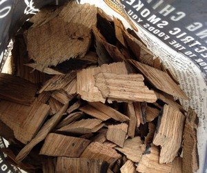 wood chips used for smoking meat